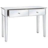 Mirrored Console Table MDF and Glass 106.5x38x76.5 cm 246660
