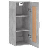 Wall Mounted Cabinet Concrete Grey 34.5x34x90 cm Engineered Wood 830512