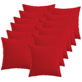 Cushion with Pillow HEERLEN 12 pcs Red Fabric 926922