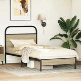 Bed Frame without Mattress 80x200 cm Sonoma Oak Engineered Wood 4100401