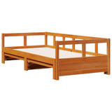 Daybed without Mattress Wax Brown 90x200 cm Solid Wood Pine 854954