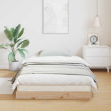 Floor Bed Frame Natural 100 x 220 cm Solid Pine Wood 869750