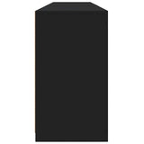 Sideboard with LED Lights Black 162x37x67 cm 3209031