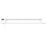 Manual Retractable Awning with LED Burgundy 500x300 cm 3214978