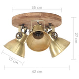Industrial Ceiling Lamp 25 W Brass 42x27cm E27 320510