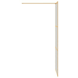 Walk-in Shower Wall Gold 80 x 195 cm Tempered Glass 42022052