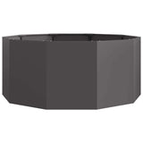 Planter Black 120 x 120 x 50 cm Steel 883745