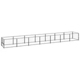 Dog Kennel Black 7 m Steel 3082097