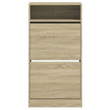 Shoe Cabinet Sonoma Oak 60x34x116 cm Engineered Wood 840017
