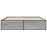 Bed Frame without Mattress Grey Sonoma 200x200 cm 3279870