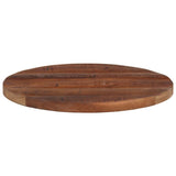 Table Top 50x2.5 cm Round Solid Wood Reclaimed 370036