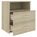 ZNTS Bed Cabinet Sonoma Oak 50x32x60 cm 803278