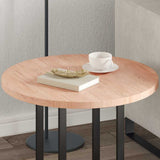 Table Top Light Brown 60 x 2.5 cm Solid Oak Wood 42016002