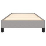 Bed Frame without Mattress Light Grey 90x190 cm Single Single Fabric 349821