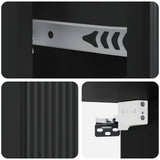 Wall-Mounted Bedside Cabinet 2 pcs Black 33 x 34.5 x 20 cm 898428