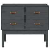 Console Cabinet Grey 90x40x78 cm Solid Wood Pine 821741
