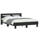 Bed Frame without Mattress Black 140x200 cm 3207421
