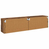 TV Wall Cabinets 2 pcs Old Wood 80 x 30 x 40 cm Engineered Wood 882978