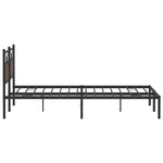 Bed Frame without Mattress Brown Oak 160x200 cm Engineered Wood 4106844