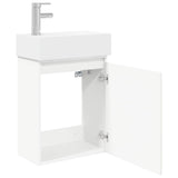 Bathroom Vanity Unit with Tap White 45.5 x 22.5 x 84 cm 889501