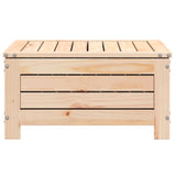 Garden Footstool with Cushion Solid Wood Pine 844925