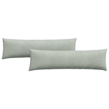 Sofa Pillows 2 pcs Light Grey 145 x 40 cm Corduroy Fabric 42013842