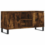 TV Cabinet Smoked Oak 104x35x50 cm Engineered Wood 827025