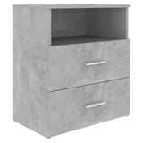 Bed Cabinets 2 pcs Concrete Grey 50x32x60cm 803281