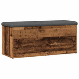 Storage Bench Old Wood 102x42x45 cm Engineered Wood 857619