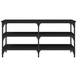 Shoe Bench Black 100x38,5x49 cm Engineered Wood 839043