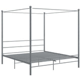 Bed Frame Grey Powder-coated metal Super King Durable Bed Frame 325068