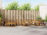 Outdoor Sofa Set 9 pcs Natural Solid Acacia Wood 3366857