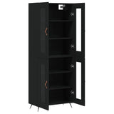 Highboard Black 69.5x34x180 cm Engineered Wood 3198250
