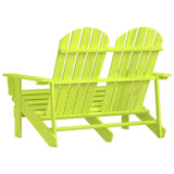 Garden Chair Green Solid fir wood 2-Seater Durable 315906