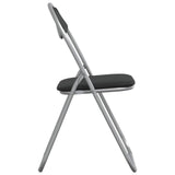 Folding Chair 8 pcs Black and Grey 48 x 43.5 x 81 cm 42029062