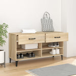 Shoe Cabinet Sonoma Oak 102x35x55 cm Engineered Wood 812828