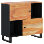 Sideboard with 2 Doors 80x33x75 cm Solid Wood Acacia 352922
