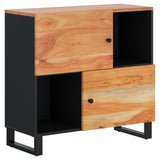 Sideboard with 2 Doors 80x33x75 cm Solid Wood Acacia 352922
