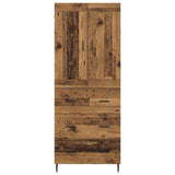 Highboard with Drawer 2 pcs Old Wood Engineered Wood 3415629