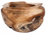Fruit Bowl JEPARA Teak Brown 35 cm Solid Teak Wood 42010346