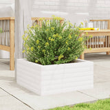 Garden Planter White 50x50x23 cm Solid Wood Pine 847184