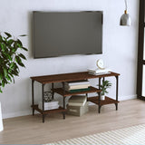 TV Cabinet Brown Oak 102x35x45.5 cm Engineered Wood 826334