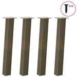 ZNTS Coffee Table Legs 4 pcs Natural Steel 72 cm Steel 4012507