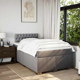 Box Spring Bed with Mattress Taupe 120x190 cm Fabric 3285838