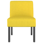Slipper Chair Light Yellow Fabric 352460