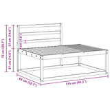 Outdoor Sofa Set Natural Solid Acacia Wood 3368122
