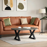 Coffee Table Legs 2 pcs Black 60x cm Steel 4012708
