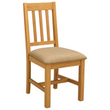 Dining Set 5 pcs Beige Solid Oak Wood 3430330