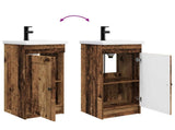 Bathroom Vanity with Sink Old Wood 42 x 40 x 84.5 cm 890002