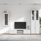 TV Cabinet Set with Drawer FLORIN 3 pcs White Engineered Wood 3397964